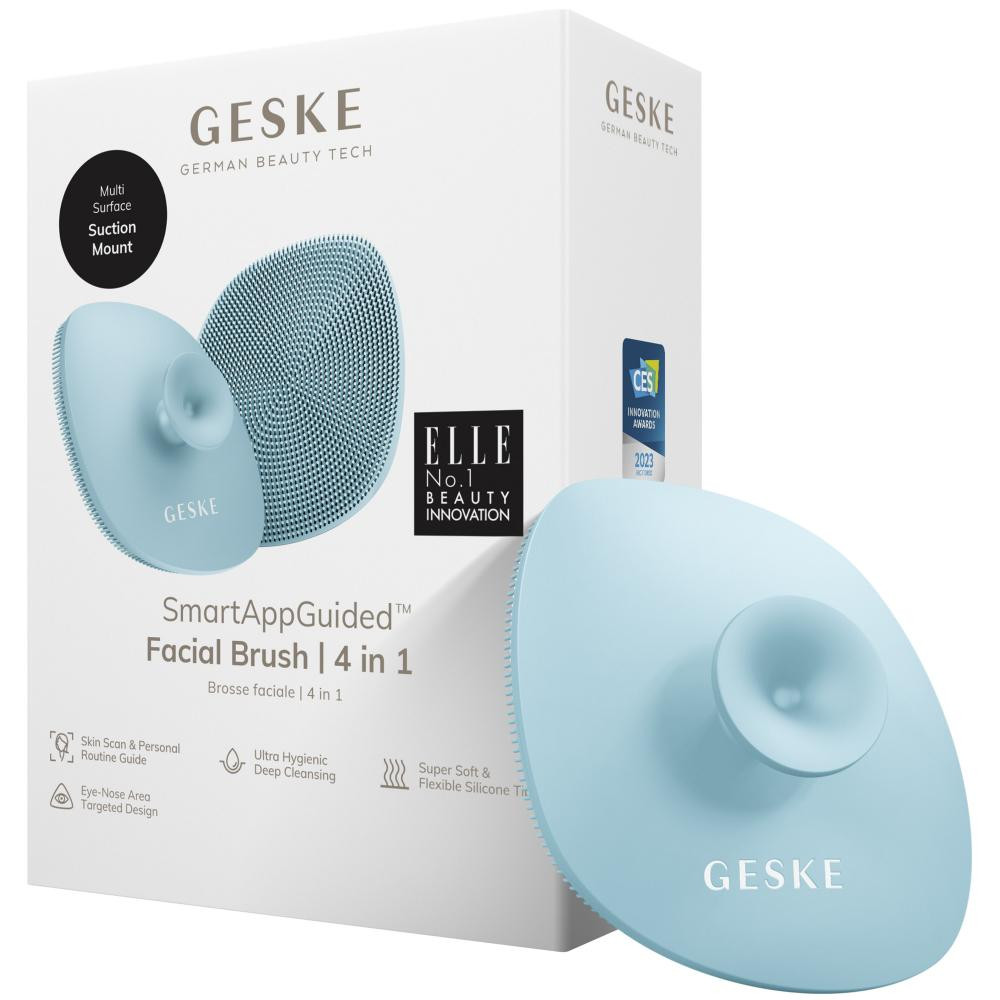 Geske Facial Brush 4 in 1 turquoise suction mount - зображення 1