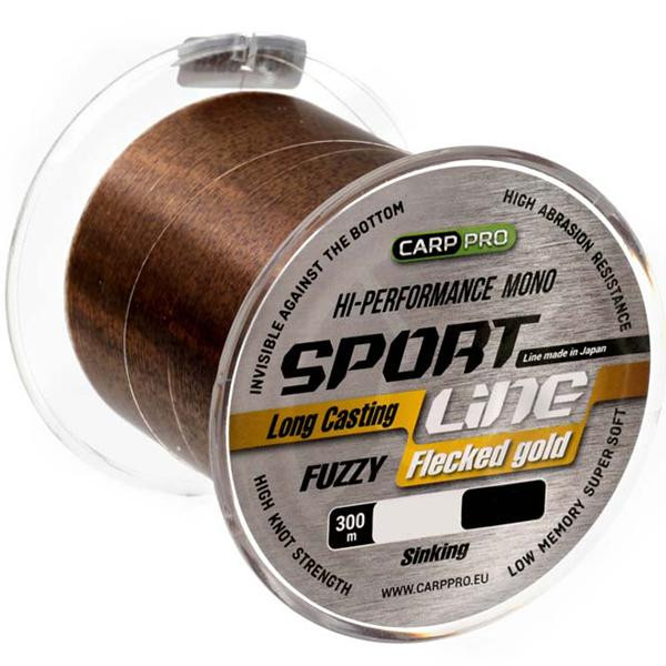 Carp Pro Sport Line Fuzzy Flecked Gold / 0.335mm 300m 7.8kg (CP2303-0335) - зображення 1