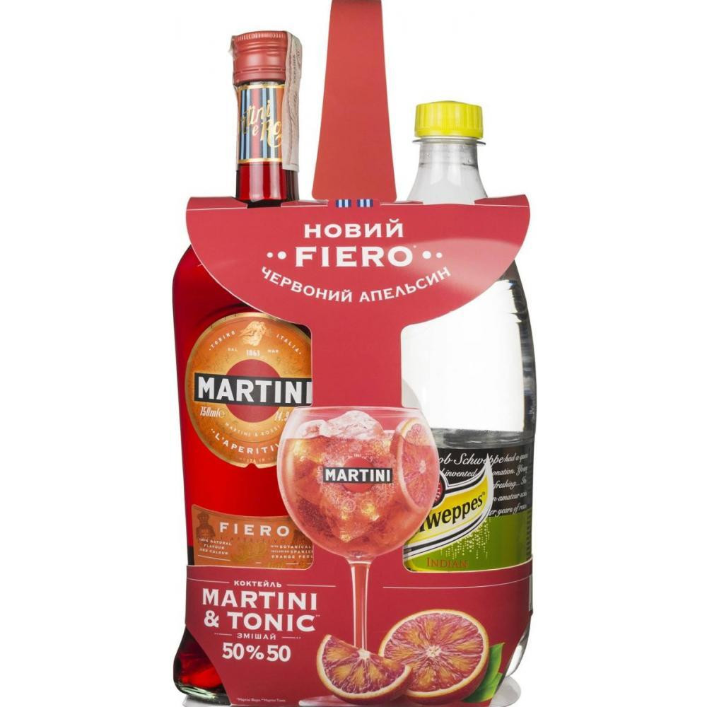 Martini Вермут  Fiero червоний, десертний 14,9%, 750 мл (8011210097058) - зображення 1