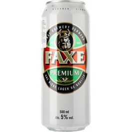   Faxe Пиво  Premium, світле, фільтроване, 5%, з/б, 0,5 л (4770477232186)