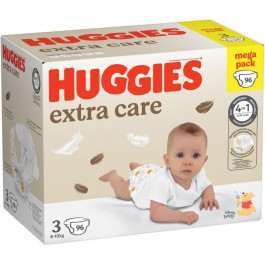   Huggies Extra Care 3, 96 шт