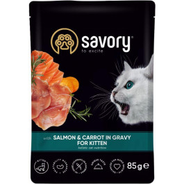   Savory Salmon Carrot in Gravy for Kitten  85 г (20079)