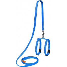   Collar Шлея с поводком DOG Extreme, 10 мм/12-22 см синий (07012)