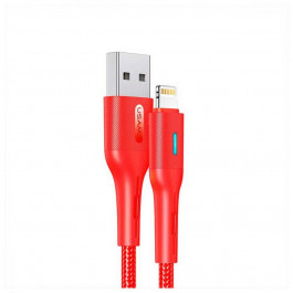   USAMS US-SJ424 USB Type-A to Lightning 0.6m Red (SJ424USB02)