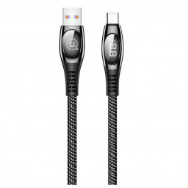   USAMS US-SJ422 Digital Display USB Type-A to USB Type-C 1.2m Black (SJ422USB01)