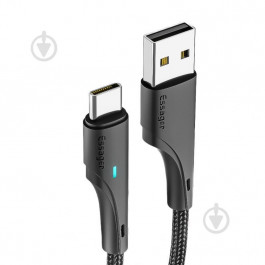   Essager Rousseau Fast Charging Cable USB Type-A  to USB Type-C  1m Black (EXCT-LS01)