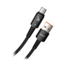 Essager Sunset Fast Charging Data Cable USB Type-A to USB Type-C 1m Black (EXC7A-CG01-P) - зображення 1