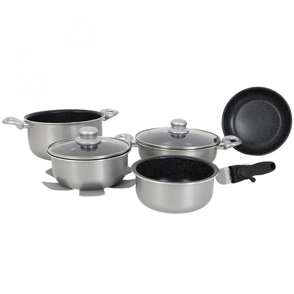 Gimex Cookware Set induction Silver (6977227) - зображення 1