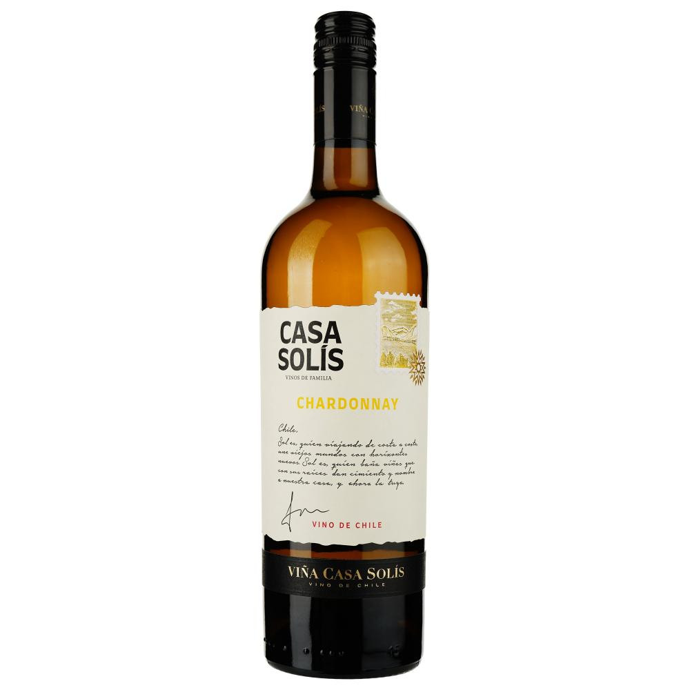 Casa Solis Вино  Chardonnay біле сухе, 0,75 л (7804664410174) - зображення 1