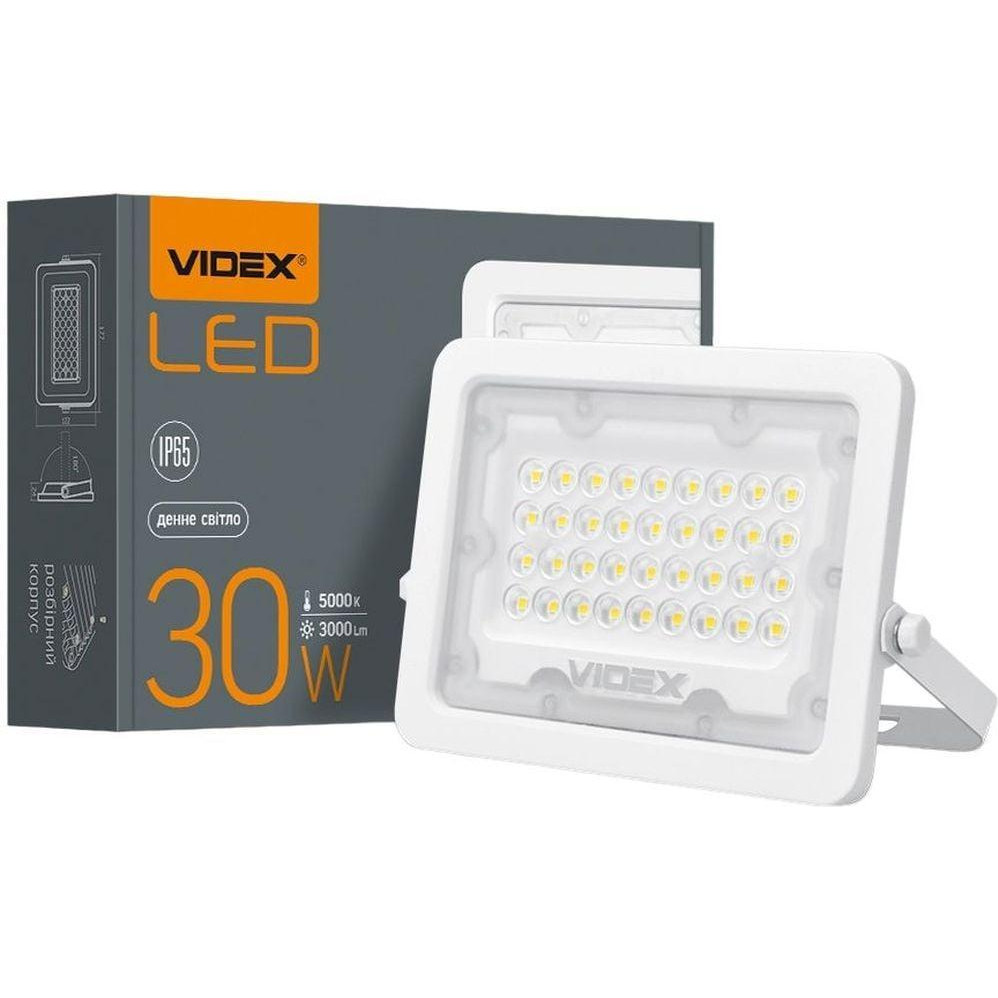 VIDEX Прожектор LED 30W  5000K уличный белый VL-F2e-305W - зображення 1