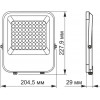 VIDEX LED прожектор 50W 5000K  PREMIUM уличный серый VL-F2-505G - зображення 3