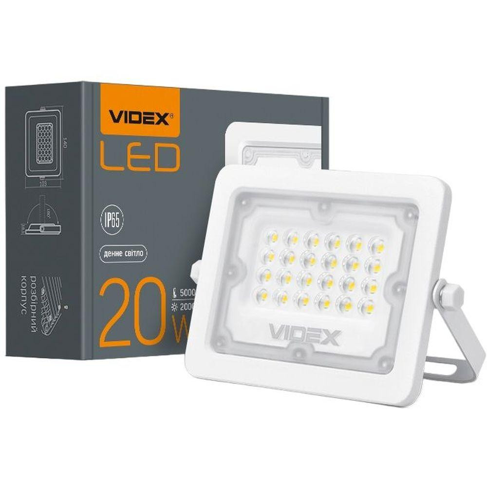 VIDEX LED прожектор 20W 5000K  уличный белый VL-F2e-205W - зображення 1