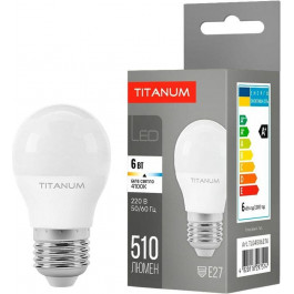   TITANUM LED G45 6W E27 4100K 220V (TLG4506274)