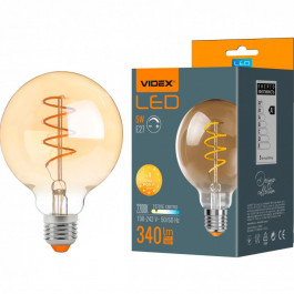   VIDEX LED Filament G95FASD 5W E27 2200K 220V диммерная (VL-G95FASD-05272)