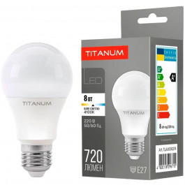   TITANUM LED A60 8W E27 4100K 220V (TLA6008274)