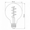 VIDEX LED Filament G95FASD 5W E27 2200K 220V диммерная (VL-G95FASD-05272) - зображення 2