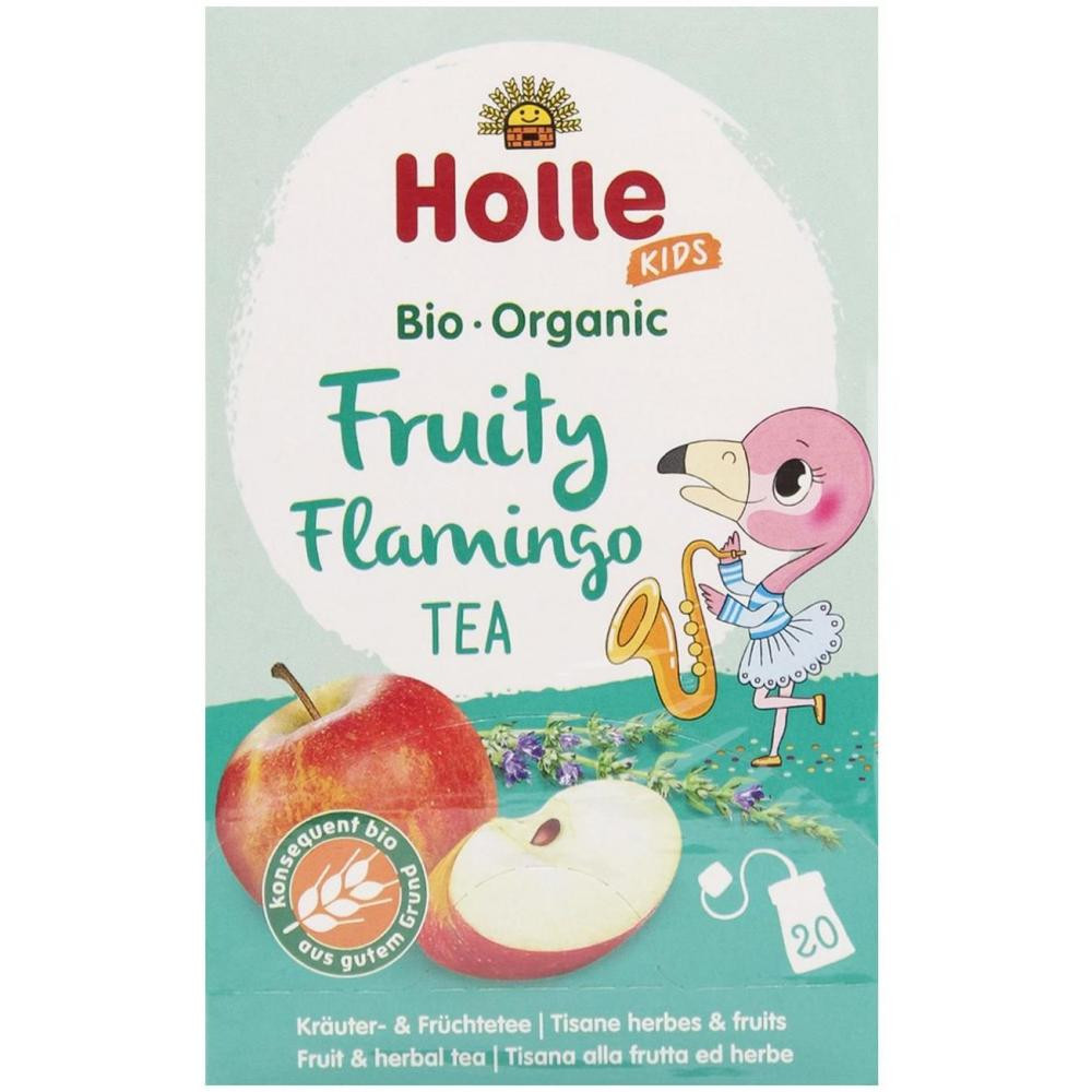 Holle Чай фруктовий  Fruity Flamingo для дітей і дорослих органічний 36 г (20 шт. х 1.8 г) (7640161877603) - зображення 1