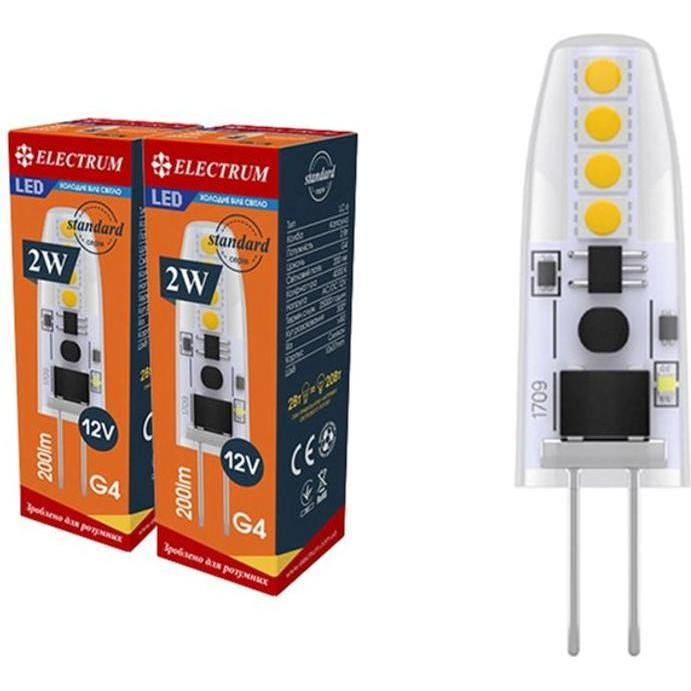 Electrum LED 2W Si LC-6 G4 4000К (A-LC-0908) - зображення 1