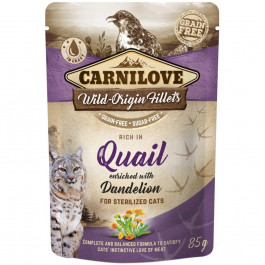   Carnilove Quail Enriched With Dandelion for Sterilised Cats 85 г (100384)