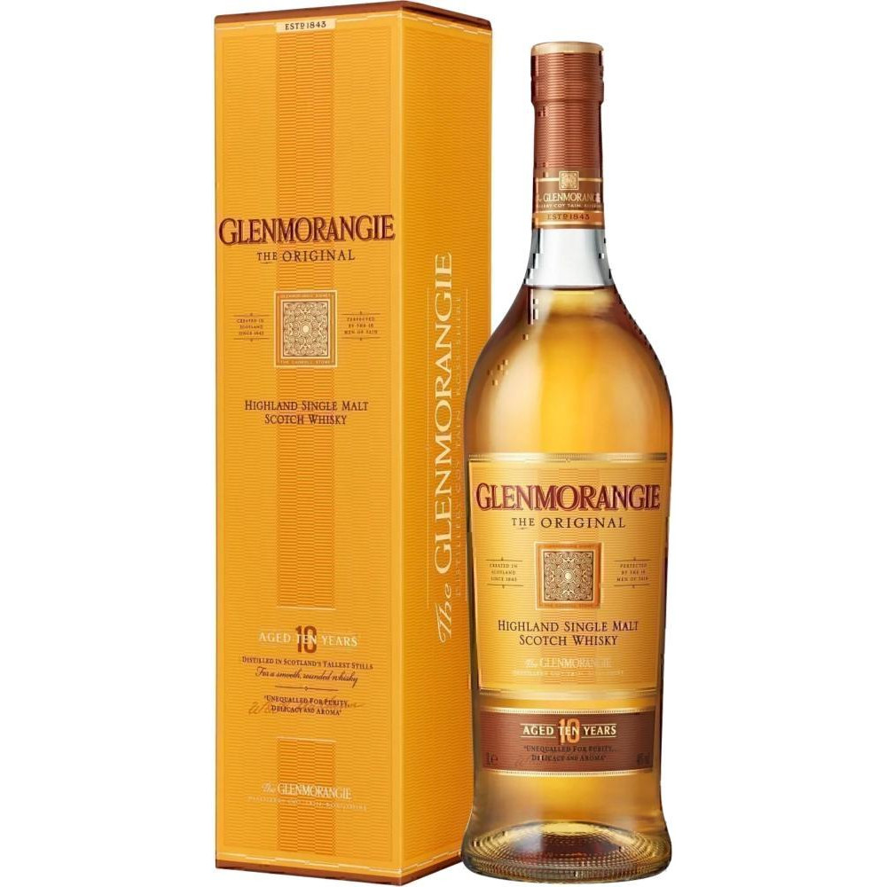 Glenmorangie Віскі  The Original 10 років витримки 1 л 40% у подарунковій упаковці (5010494560121) - зображення 1