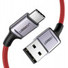 UGREEN US505 USB 2.0 to Type-C Aluminium Alloy Cable 1m Red (20527) - зображення 1