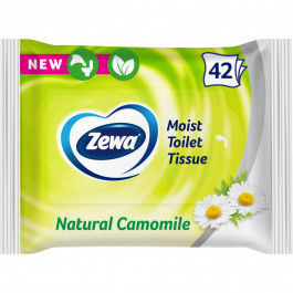   Zewa Влажная туалетная бумага Natural Camomile 42 шт (7322540796520)