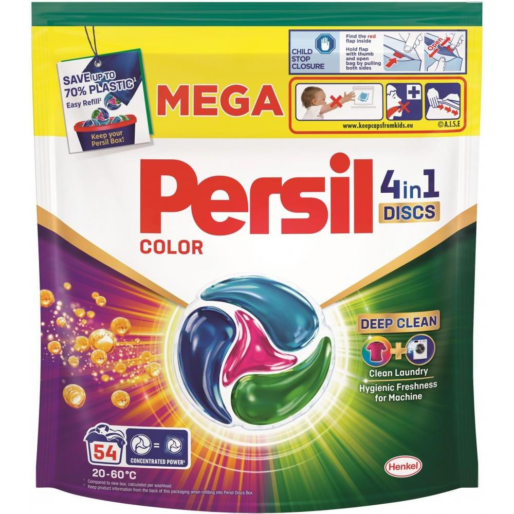 Persil Диски для прання 4in1 Discs Color Deep Clean 54 шт (9000101801293) - зображення 1