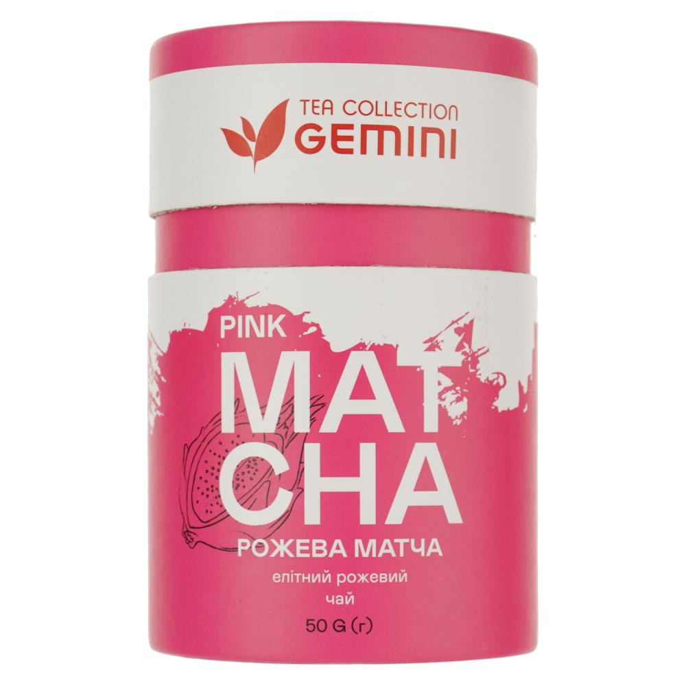 Gemini Чай пудровый  Tea Collection Pink Matcha 50 г (4820156431826) - зображення 1