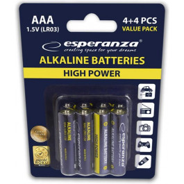   Esperanza AAA bat Alkaline 8шт (EZB104)