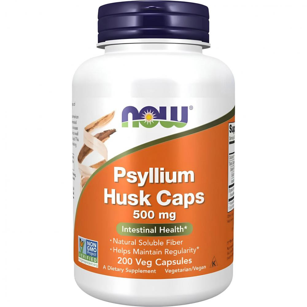 Now Подорожник (Psyllium Husk) 500 мг 200 капсул - зображення 1