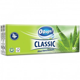   Ooops! Серветки ! Classic Aloe Vera 3-х шарові 10х10 Червоне Віра (5998648702439)