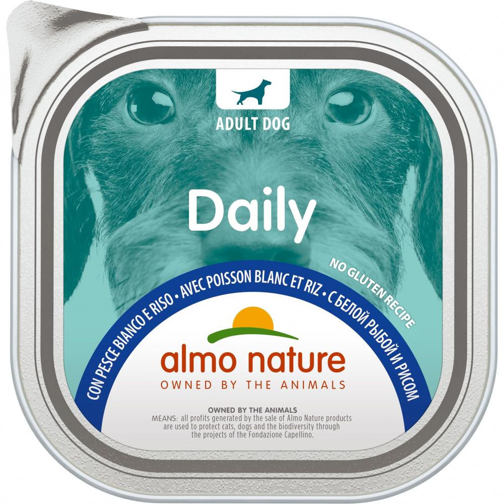 Almo Nature Daily Adult Dog White Fish Rice 300 г (8001154127003) - зображення 1