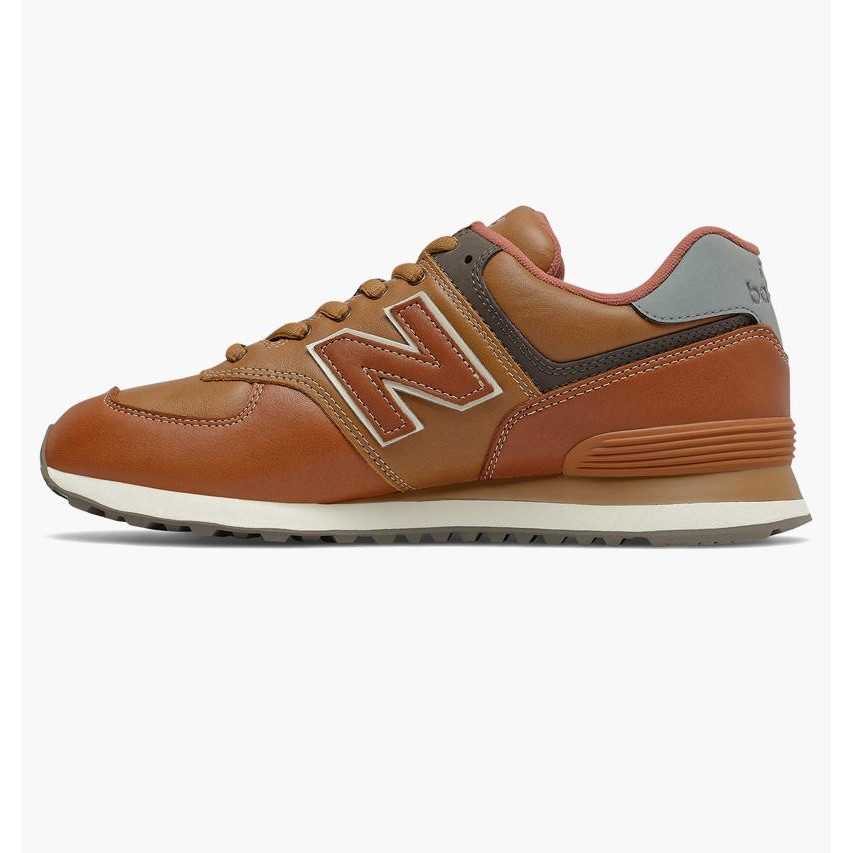 New Balance Кросівки  574 Leather Brown Ml574Oma 42 - зображення 1