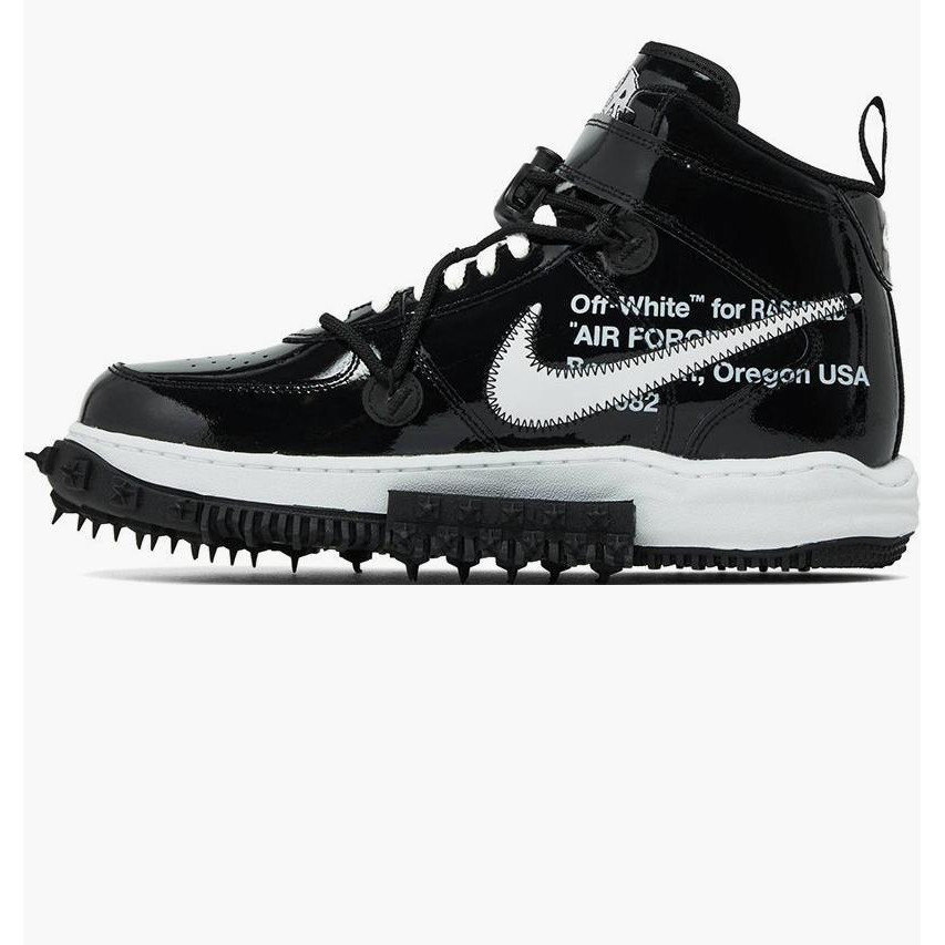 Nike Кросівки  Off-White X Air Force 1 Mid Sp Leather Black DR0500-001 45 - зображення 1