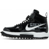 Nike Кросівки  Off-White X Air Force 1 Mid Sp Leather Black DR0500-001 45 - зображення 4