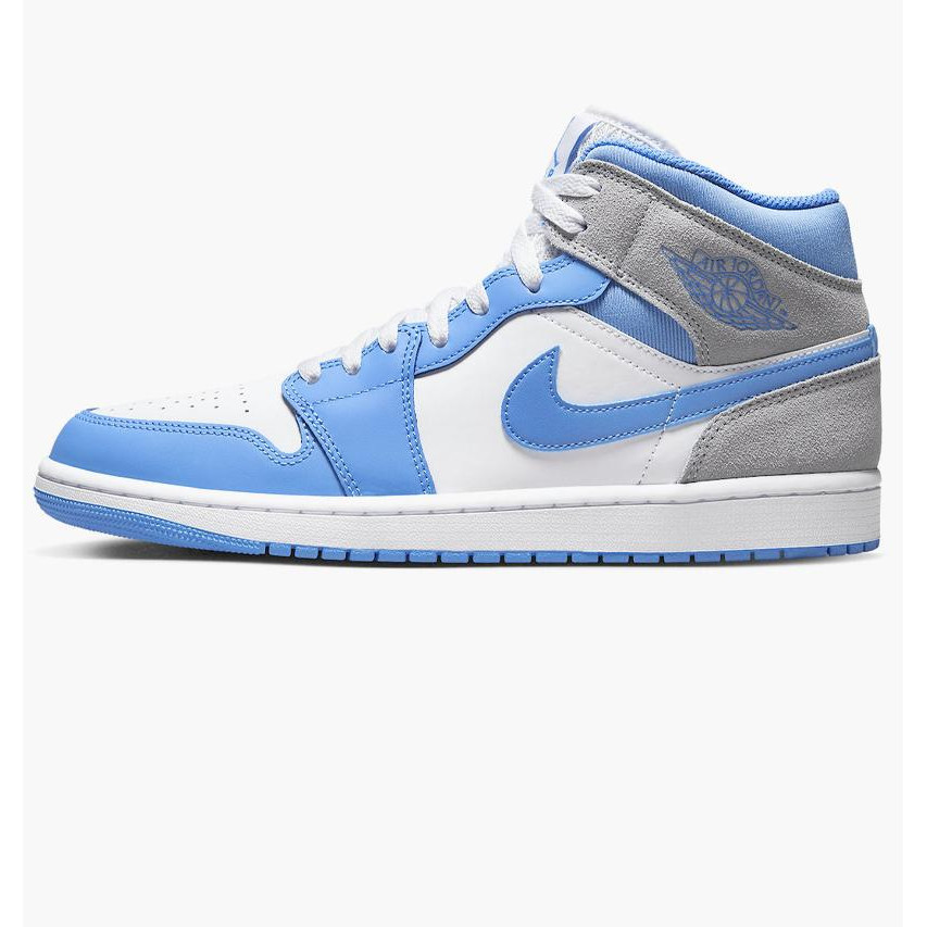 Nike Кросівки  Jordan 1 Mid Se Grey/Blue Dx9276-100 42 - зображення 1