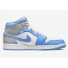 Nike Кросівки  Jordan 1 Mid Se Grey/Blue Dx9276-100 42 - зображення 5