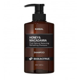   KUNDAL Відновлюючий шампунь з медом та олією макадамії Honey & Macadamia Nature Shampoo Basil&Citrus  500 м