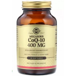   Solgar Coenzyme Q10 400 mg  Коензим Q10 60 капсул