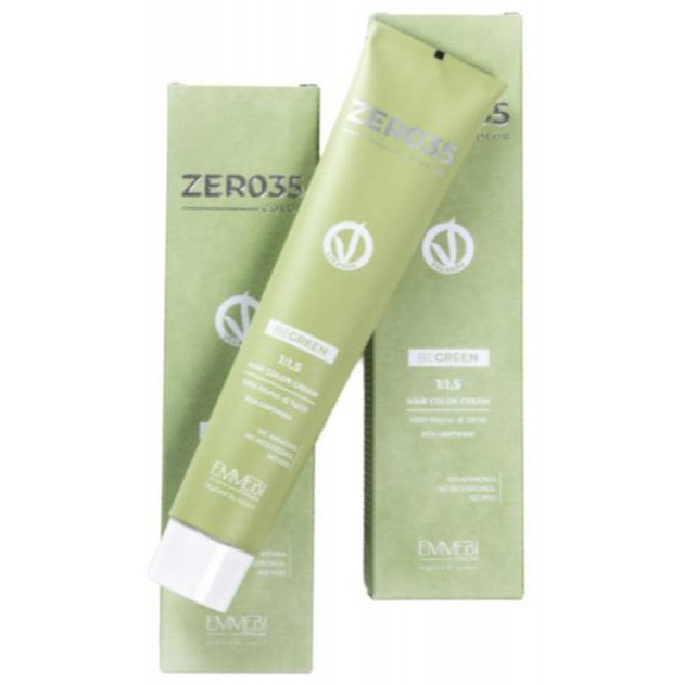 Emmebi Italia Стійка крем-фарба без аміаку  ZER035 Ammonia Free BeGreen Vegan Hair Color Cream 6/17 Dark Ash Brown - зображення 1