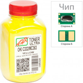   AHK Тонер + чип для OKI C332/ MC363 бутль 100г Yellow (1505324)