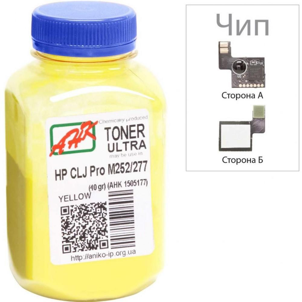 AHK Тонер+чип HP CLJ Pro M252 / M277 бутль 40г Yellow (1505177) - зображення 1