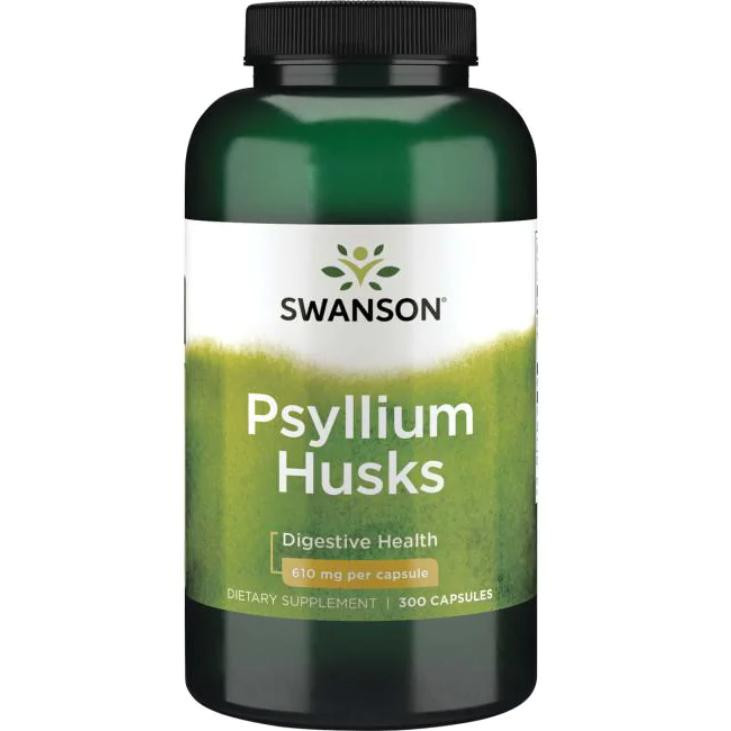 Swanson Psyllim Husks Подорожник 610 мг 300 капсул - зображення 1