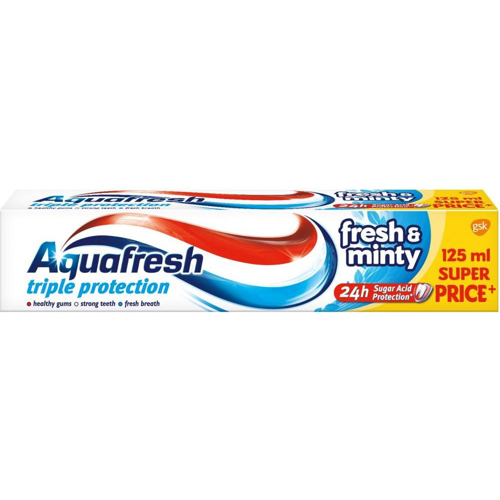 Aquafresh Зубная паста Аквафреш Освежающе-мятная 125 мл (5908311868447) - зображення 1