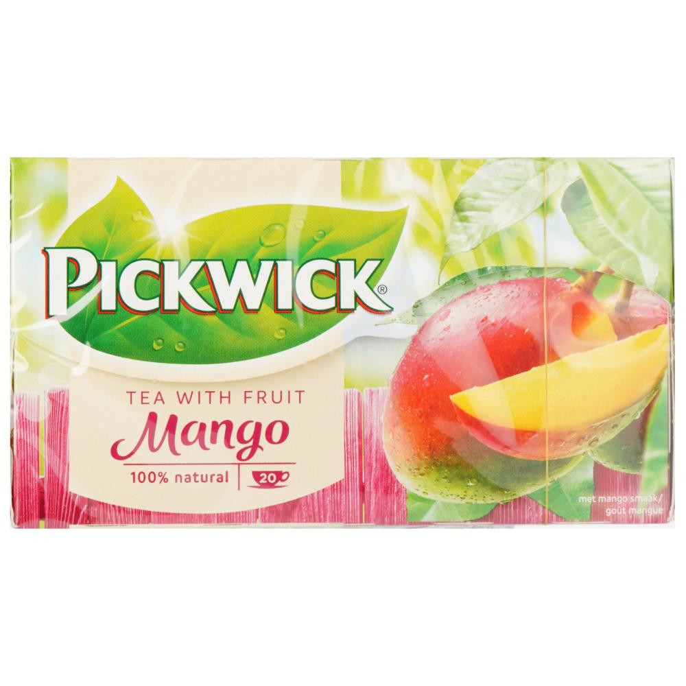 Pickwick Чай чорний  Mango ароматизований, 20х1.5 г (8711000296493) - зображення 1