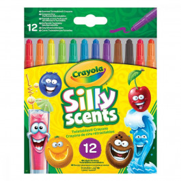   Crayola Silly Scents Набор выкручивающихся воскового мела Твист с ароматом, 12 шт  256321.024