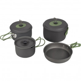   Bo-Camp Explorer 4 Pieces 21 Hard Anodized Grey/Green (2200241)