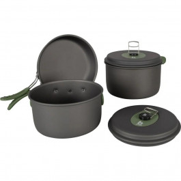   Bo-Camp Explorer 3 Pieces Hard Anodized Grey/Green (2200239)