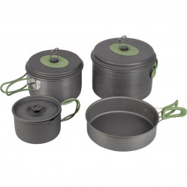   Bo-Camp Explorer 4 Pieces Hard Anodized Grey/Green DAS301407 (2200244)