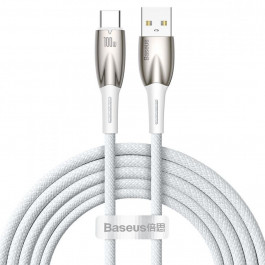   Baseus Glimmer Series USB Cable to USB-C Fast Charging 100W 2m White (CADH000602)